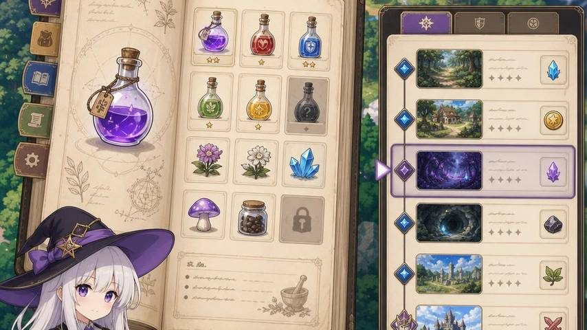魔女秘药 角色路线 内容截图 7