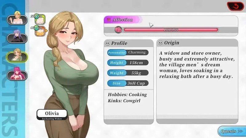 幸福岛幻想_Fantasy of Bliss Island 操作界面 资料图 6