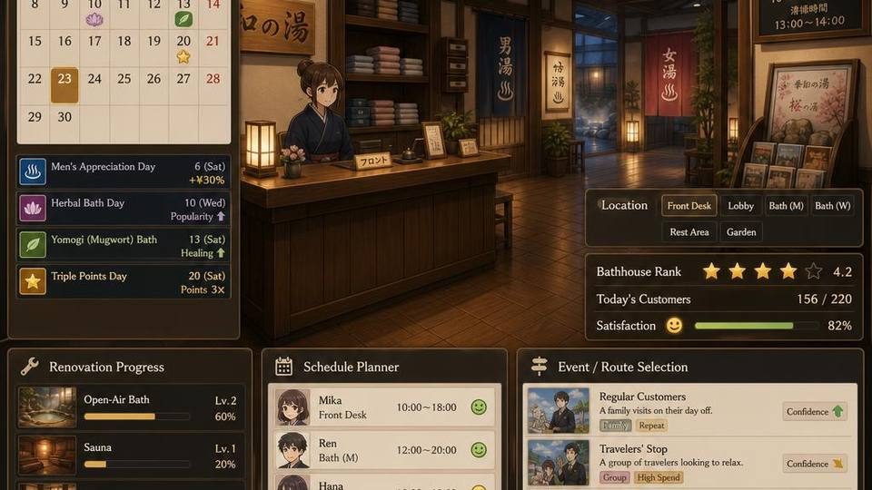 背德浴场 模拟经营 展示图 2